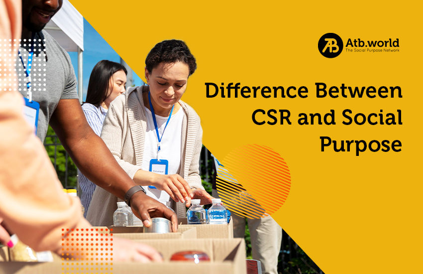 difference between CSR and social purpose